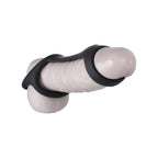 Magic Ridged Cock Strap & Ball Stretcher Black