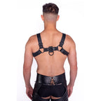 Prowler RED Bull Harness Black with Metal Fittings L