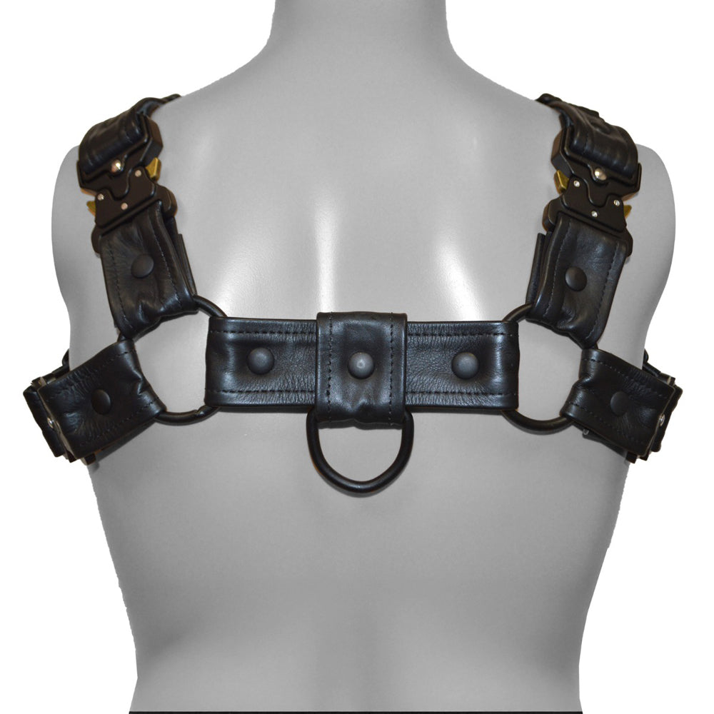 Prowler RED Bull Harness Black with Metal Fittings L
