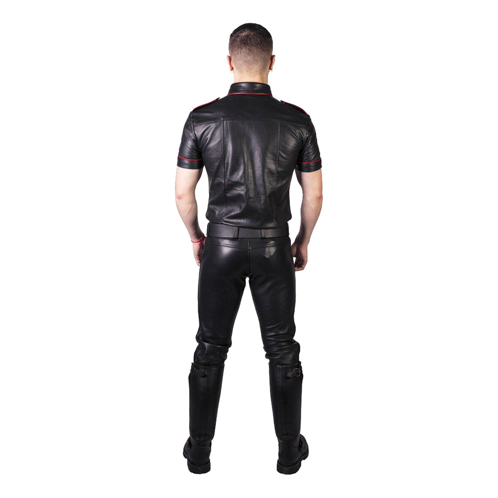 Prowler RED Leather Jeans Black 33 in.