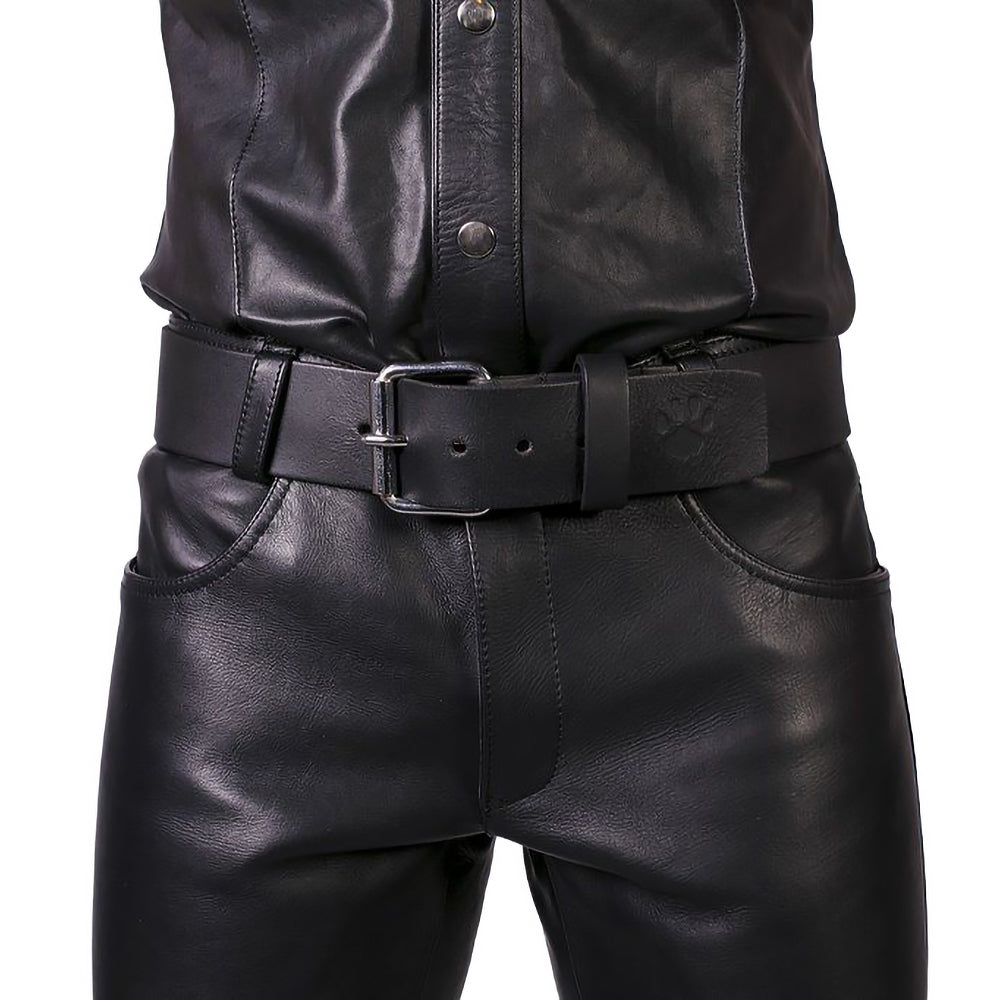 Prowler RED Leather Jeans Black 33 in.