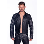 Prowler RED Leather Trucker Jacket S
