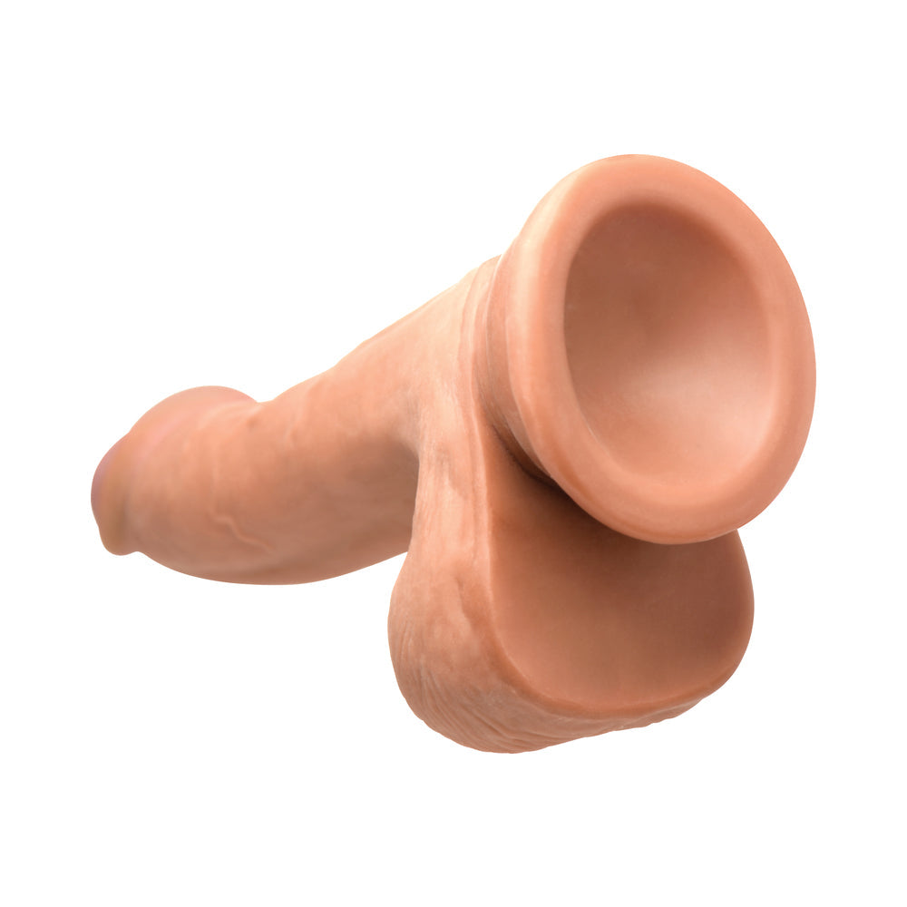 JOCK Hard-Core +Triple Density Dildo with Balls 7.5 in. Medium