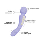 LELO SWITCH Double-Sided Wand Vibrator Lilac