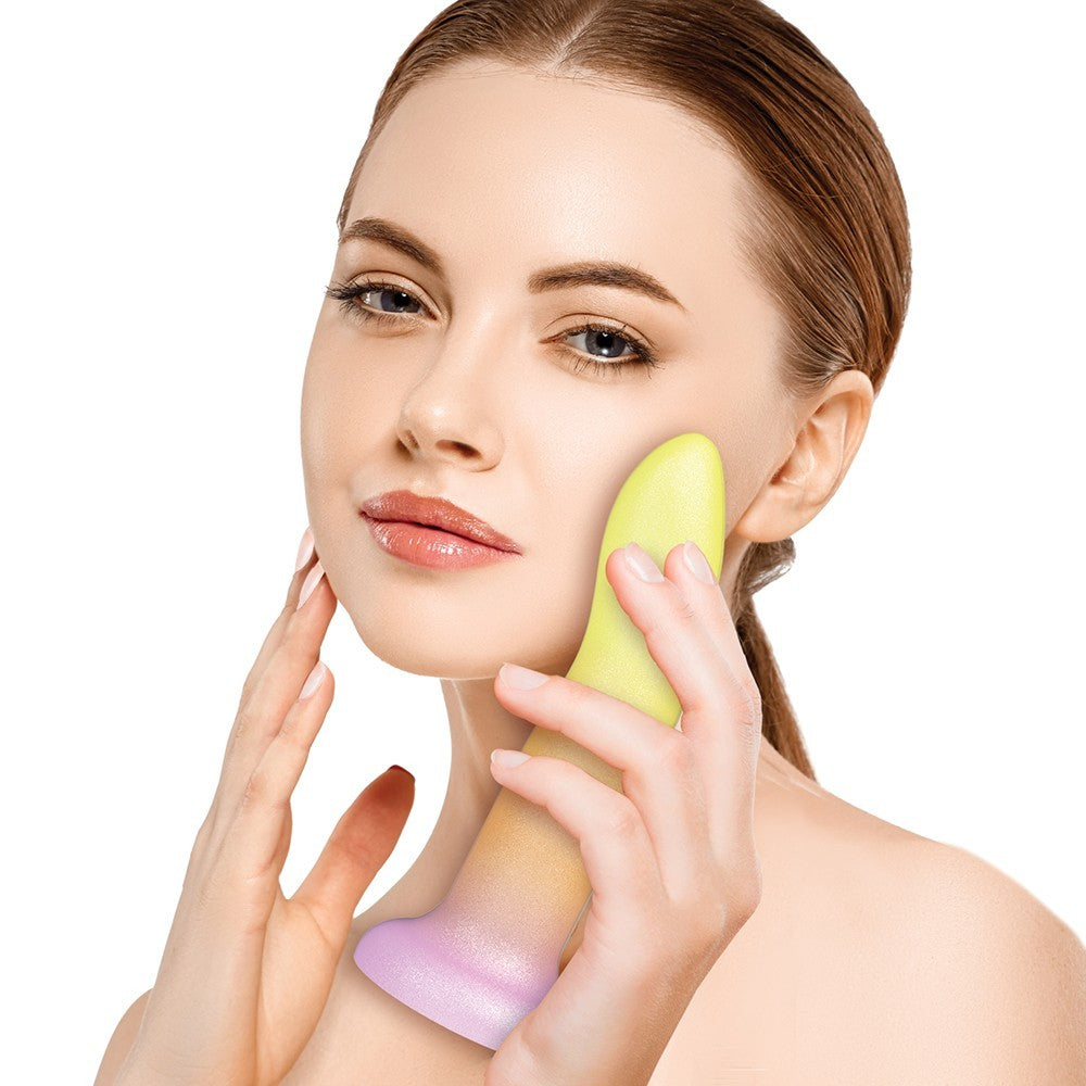 Mixers 8 in. Silicone Dildo Tequila Sunrise