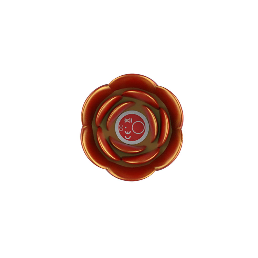 Adam & Eve Beaded Rose Blossom Silicone Anal Vibrator