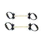 Temptasia Ardor Wrist & Ankle Restraints Black with Bow
