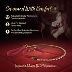 Temptasia Ardor Collar & Leash Red