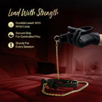 Temptasia Ardor Collar & Leash Black with Bow