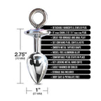 NIXIE Metal Butt Plug & Furry Handcuff Set Medium Unicorn