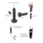 Strap-On-Me Squirting Cum Realistic Dildo Large Black