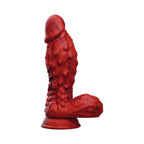 Tentra Vulkris Volcanic Dragon Vibrating Dildo Red
