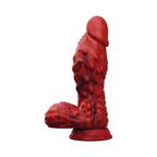Tentra Vulkris Volcanic Dragon Vibrating Dildo Red