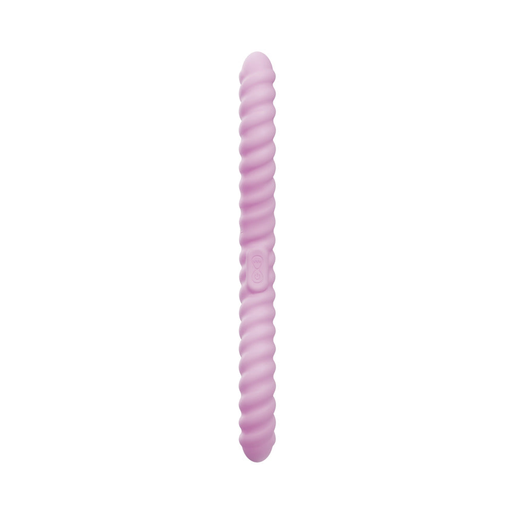 Tentra Cor Unicorn Horn Double-Ended Vibrating Dildo Pink