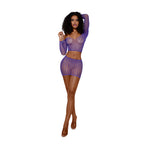Dreamgirl Breauna Skirt Set Ultra Violet O/S