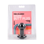 The Classic Round Butt Plug Black Small