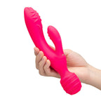 Together Toy Tri Delight Dual-Ended Triple Stim Wand & Rabbit Vibrator