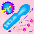 BANG! Vibrating Silicone Mini Wand Blue