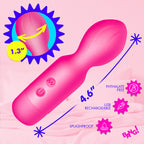 BANG! Vibrating Silicone Mini Wand Pink