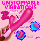 BANG! Clit Tapping Vibrating Rabbit Pink