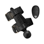 Master Series Thunderstick Thigh Strap Vibrating Wand with Harness