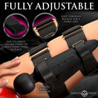 Master Series Thunderstick Thigh Strap Vibrating Wand with Harness