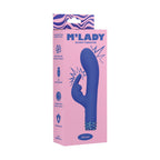 M''Lady Bunny Vibrator 6 in. Blue