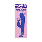 M''Lady Bunny Vibrator 6 in. Blue