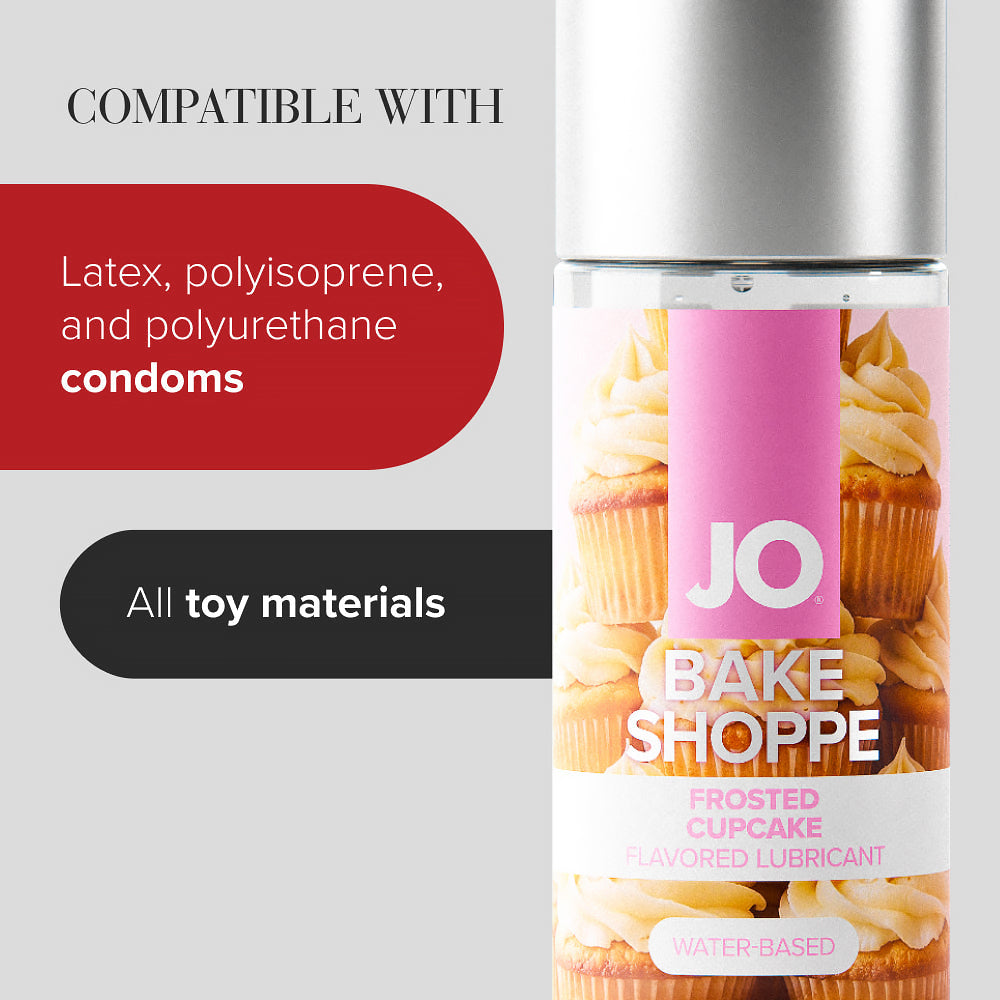 JO Bake Shoppe Frosted Cupcake Flavored Water-Based Lubricant 2 oz.