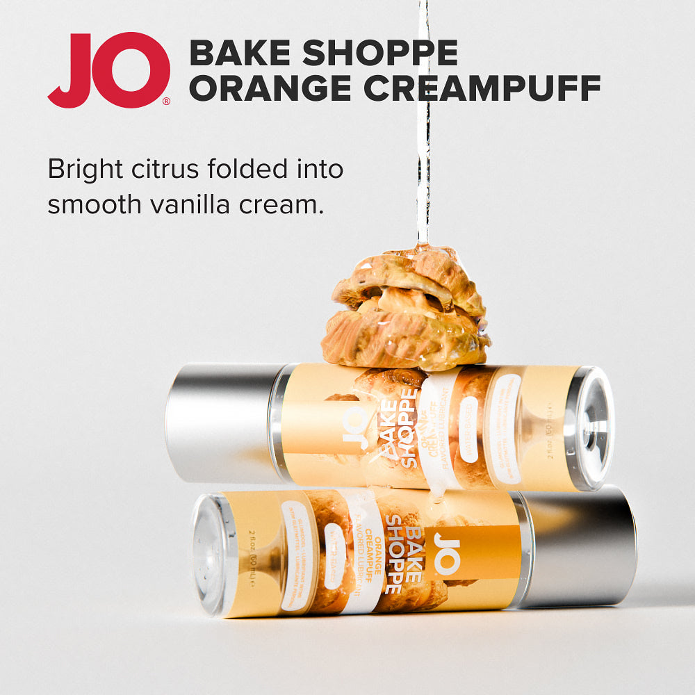 JO Bake Shoppe Orange Creampuff Flavored Water-Based Lubricant 2 oz.