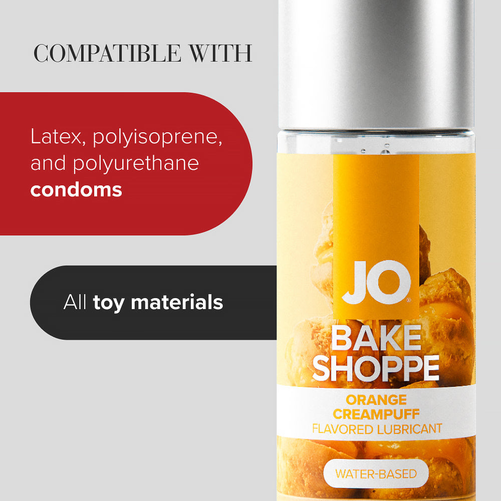 JO Bake Shoppe Orange Creampuff Flavored Water-Based Lubricant 2 oz.