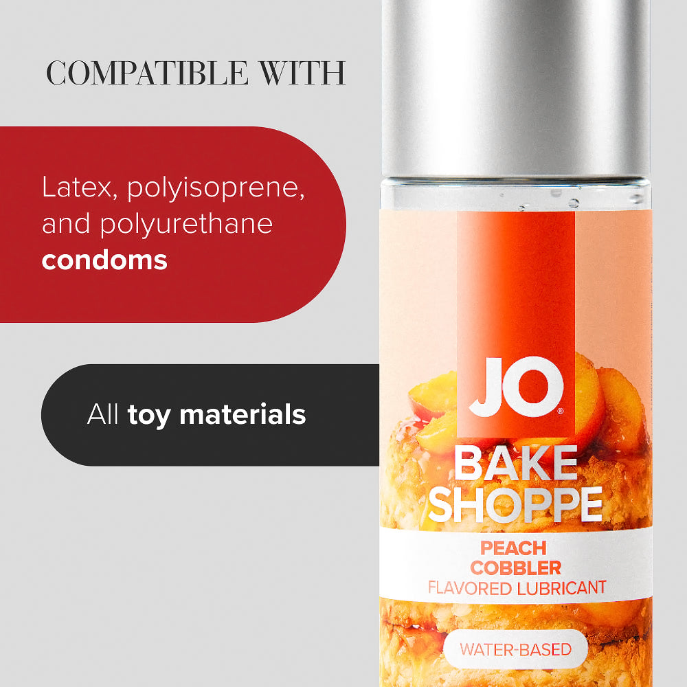 JO Bake Shoppe Peach Cobbler Flavored Water-Based Lubricant 2 oz.