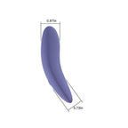 Spectrum Essentials Rechargeable Silicone Compact External Vibrator Purple
