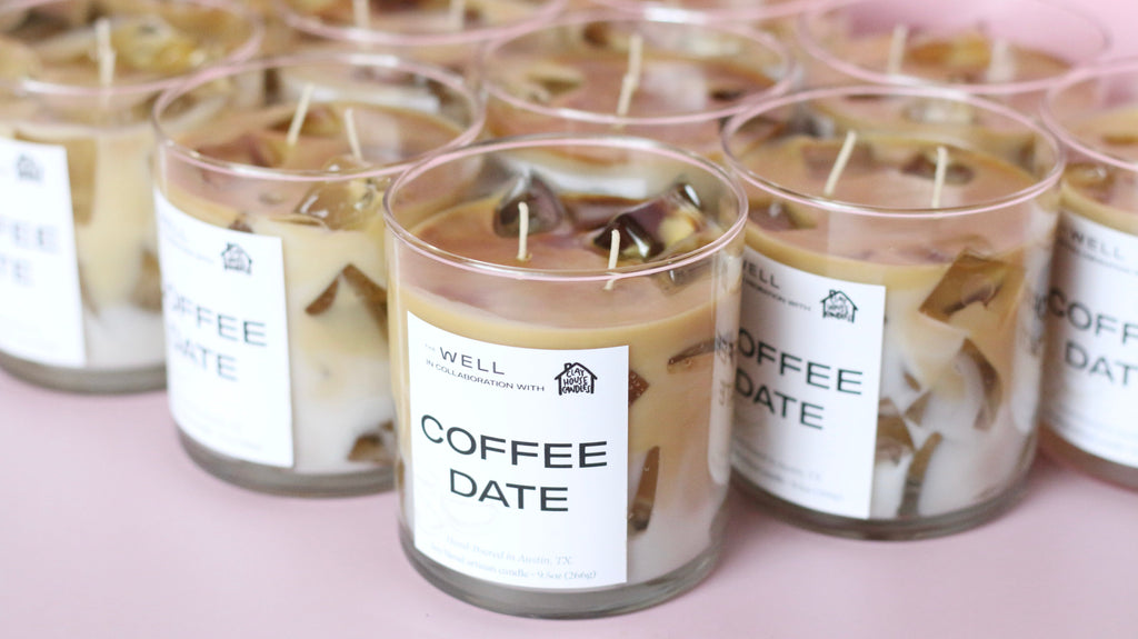 Coffee Date Container Candle Handmade Scented Coffee Aroma
