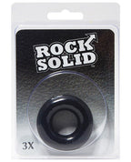 Rock Solid 3 In Black Donut Ring C Ring Body Safe TPE