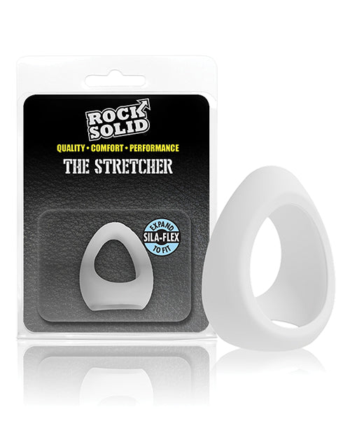 Rock Solid Stretcher Silicone Cock Ring Translucent