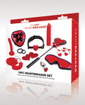 Heartbreaker 10 Pieces Set Couples Toy Kit Black Red Bundle