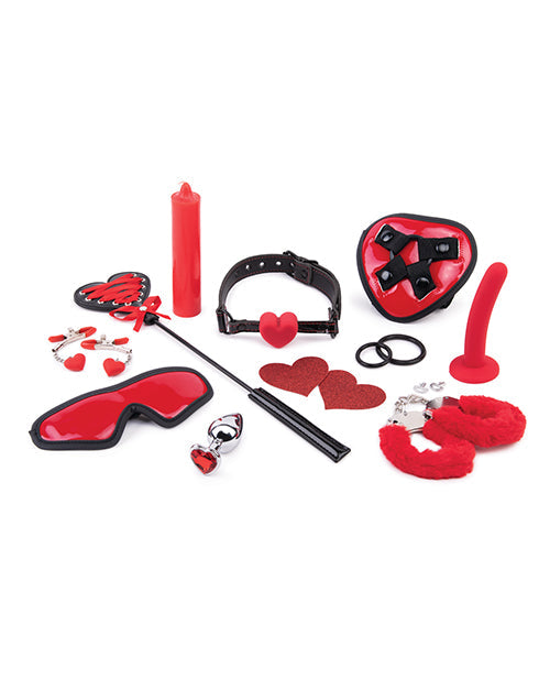 Heartbreaker 10 Pieces Set Couples Toy Kit Black Red Bundle