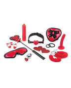 Heartbreaker 10 Pieces Set Couples Toy Kit Black Red Bundle