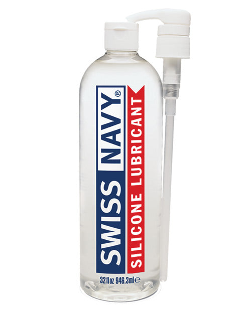 Swiss Navy Lube Silicone 32 Oz Lubricant Long Lasting Glide