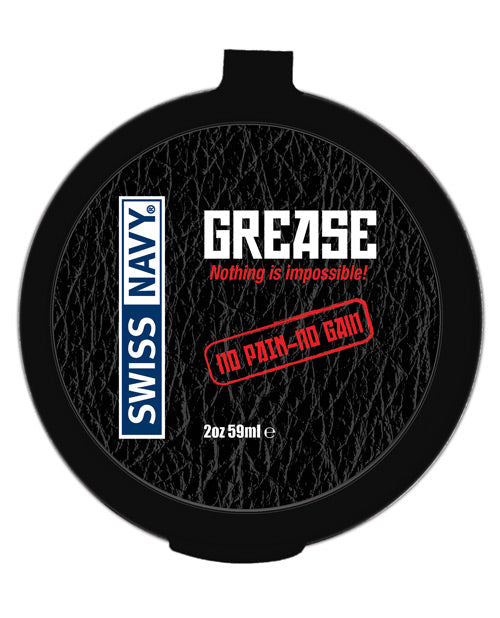 Swiss Navy Grease Oil-Based Lubricant 2 oz Jar Long-Lasting Slip