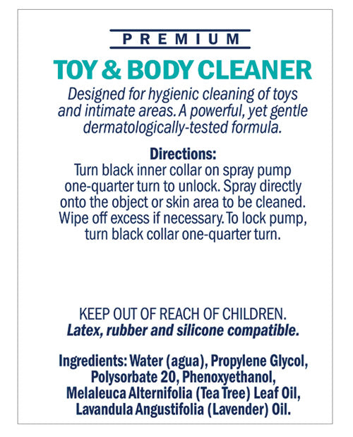 Swiss Navy Toy And Body Cleaner 6 Oz Bottle Removes Silicone Residue