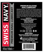 Swiss Navy Silicone Based Anal Lubricant 4 oz Long-Lasting Glide