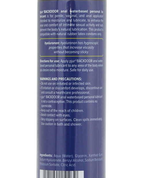 Pjur Back Door Anal Water Based Personal Lubricant 100 ml