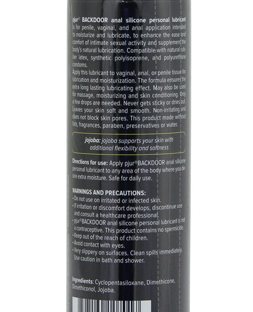 Pjur Back Door Anal Silicone Personal Lubricant 100 ml Bottle