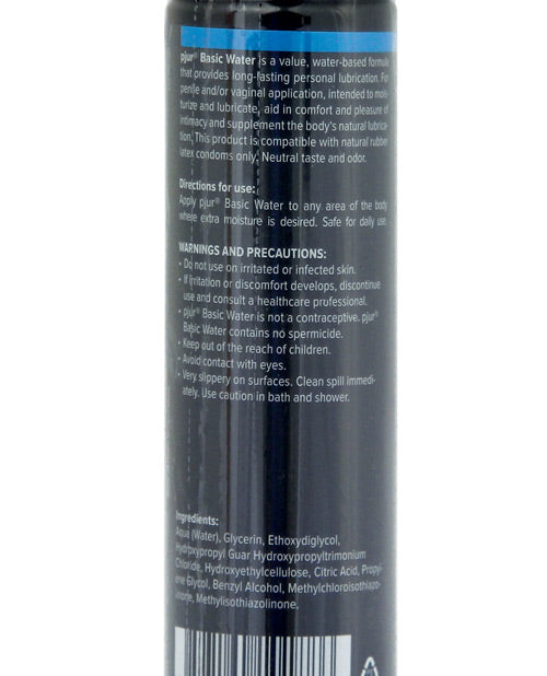Pjur Basic Water Based Lubricant 100 ml Latex Safe Bottle