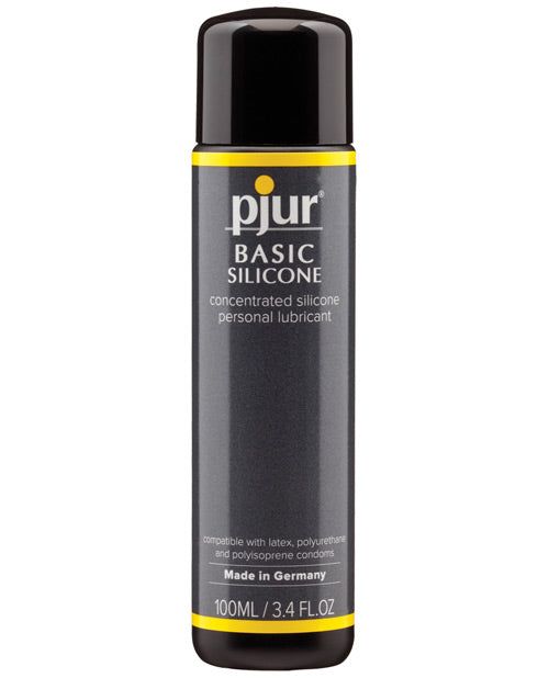 Pjur Basic Silicone Lubricant 100 mL Bottle Long-Lasting Glide