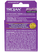 Trojan Her Pleasure Condoms Box of 3 Ribbed Contoured Silky Lubrication