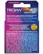 Trojan Fire And Ice Condoms Box 3 Electronically Tested Latex