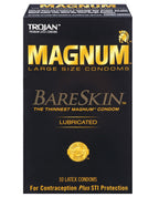 Trojan Magnum BareSkin Condoms Lubricated Box Of 10